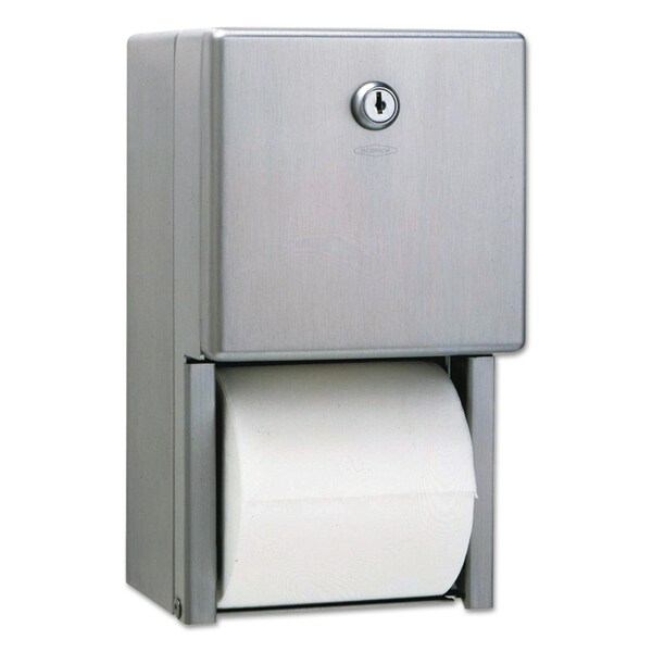 Bobrick Stainless Steel 2-Roll Tissue Dispenser, 6 1/16 x 5 15/16 x 11 2888